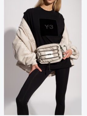 adidas Y-3 | Classic Convertible Sling Bag/ Mesh Trimmed Belt Bag One Size